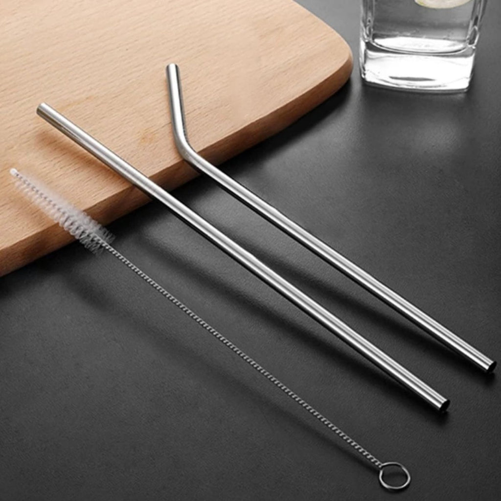 11 PC Stainless Steel Straw Set - Style Phase Home