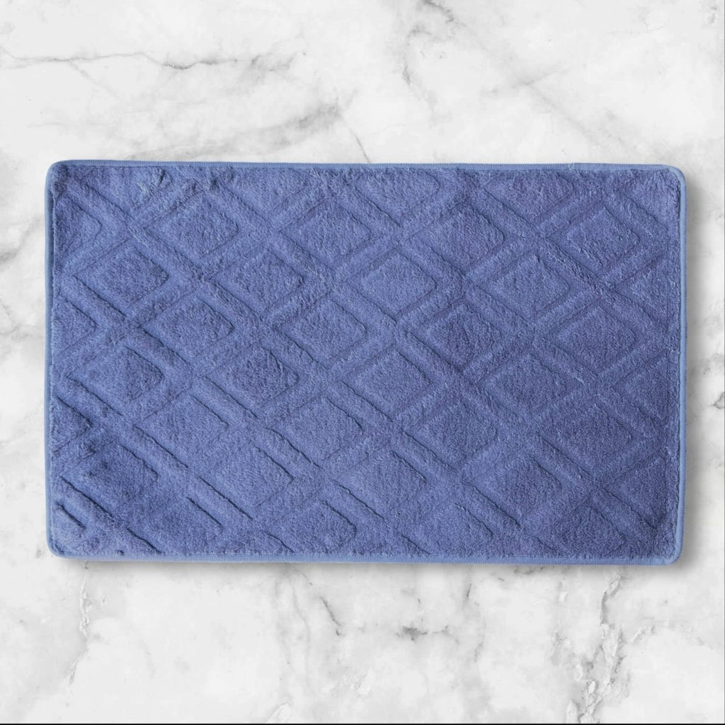 1PC Soft Embossed Bathroom Mat - Diamond Design - Style Phase Home