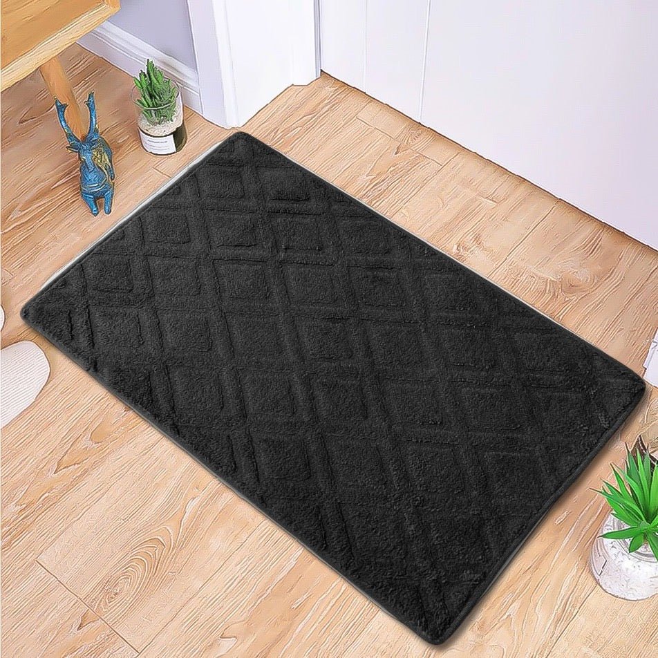 1PC Soft Embossed Bathroom Mat - Diamond Design - Style Phase Home