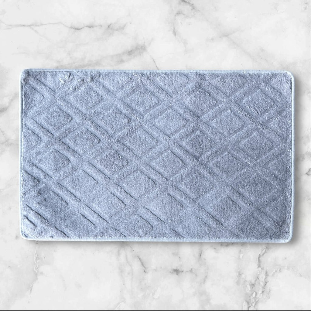 1PC Soft Embossed Bathroom Mat - Diamond Design - Style Phase Home