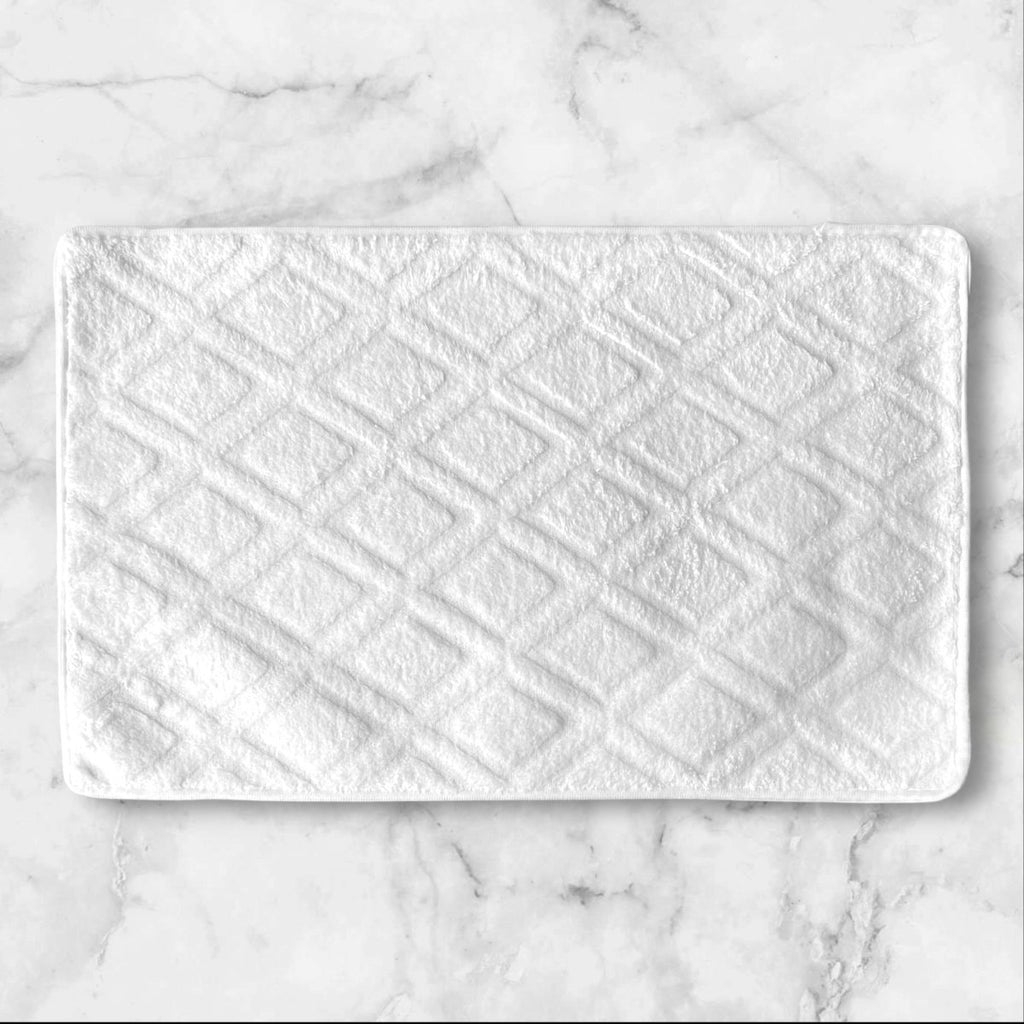 1PC Soft Embossed Bathroom Mat - Diamond Design - Style Phase Home