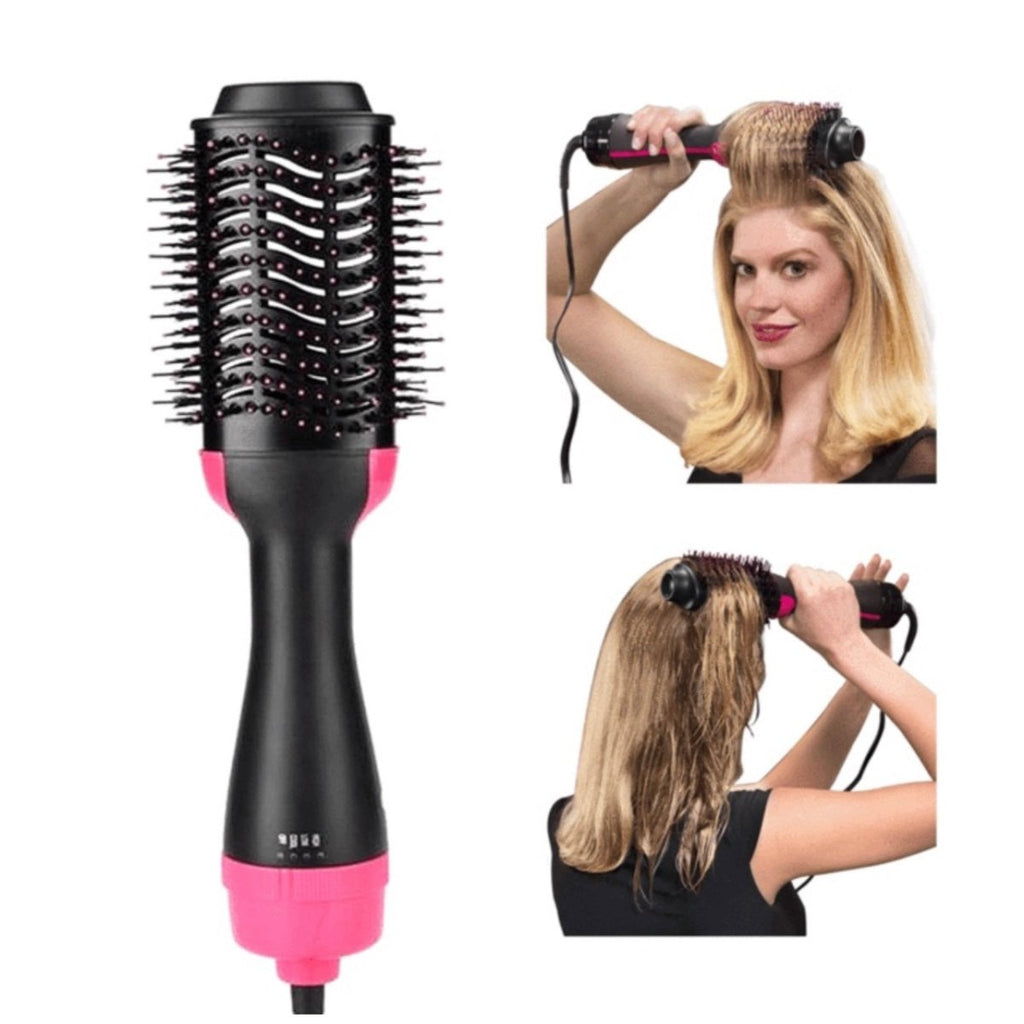 2 In 1 Hot Air Brush - Hair Dryer + Volumizer - Style Phase Home