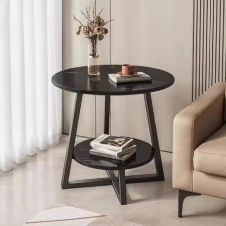 2 Layer Marble Side Table - Style Phase Home