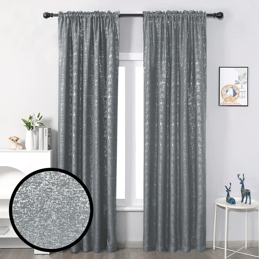 2 Pack Dobby Taped Unlined Textured Curtain - 140 x 218 cm - Style Phase Home