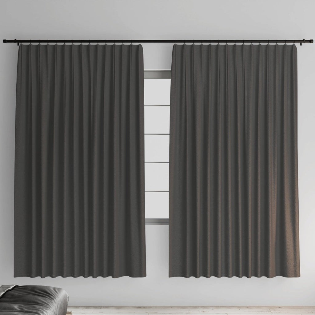 2 Pack Plain Taped Unlined Curtain - 140 x 218 cm - Style Phase Home