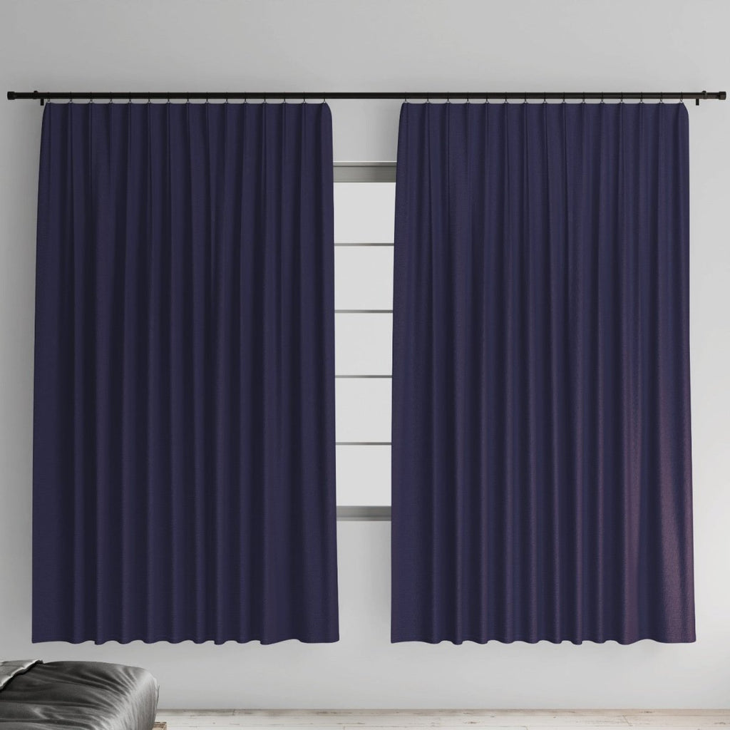 2 Pack Plain Taped Unlined Curtain - 140 x 218 cm - Style Phase Home