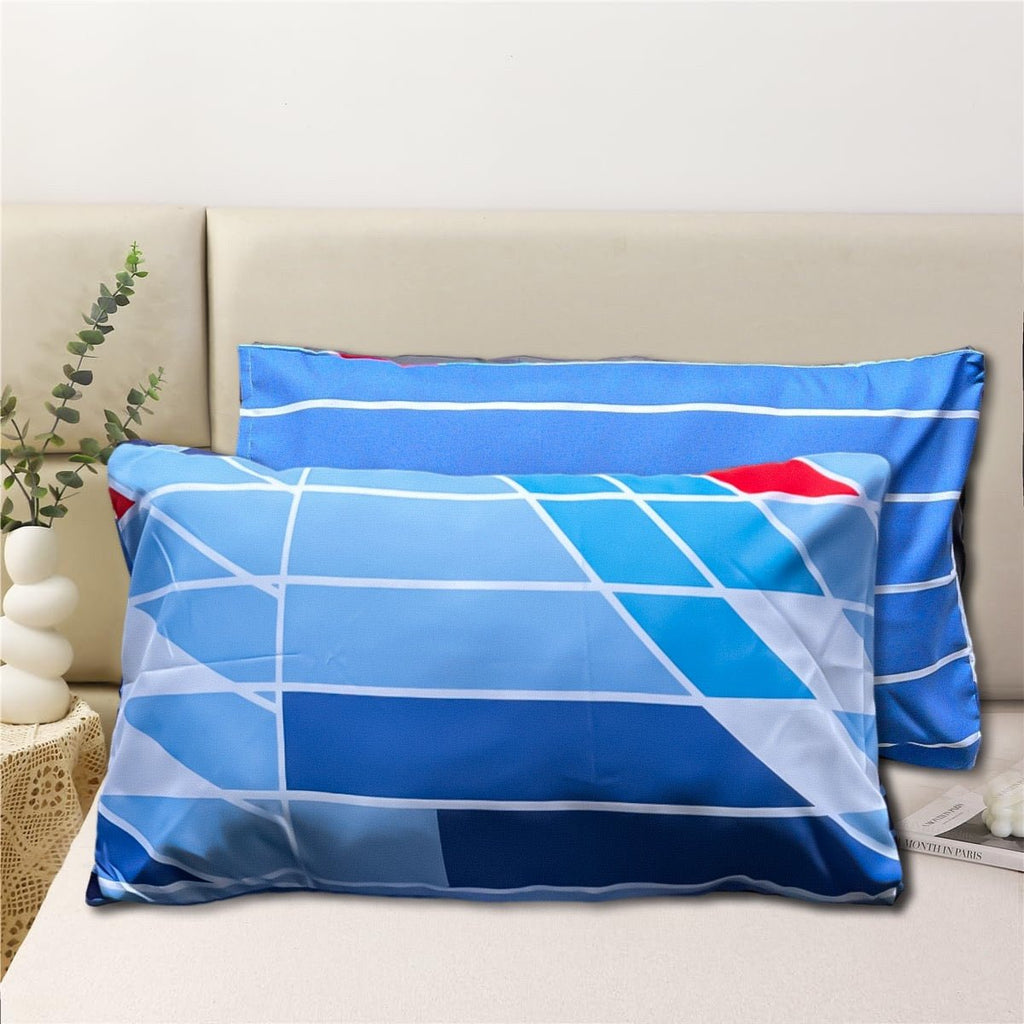 2 Pack Reversible Microfibre Printed Pillowcase - Style Phase Home