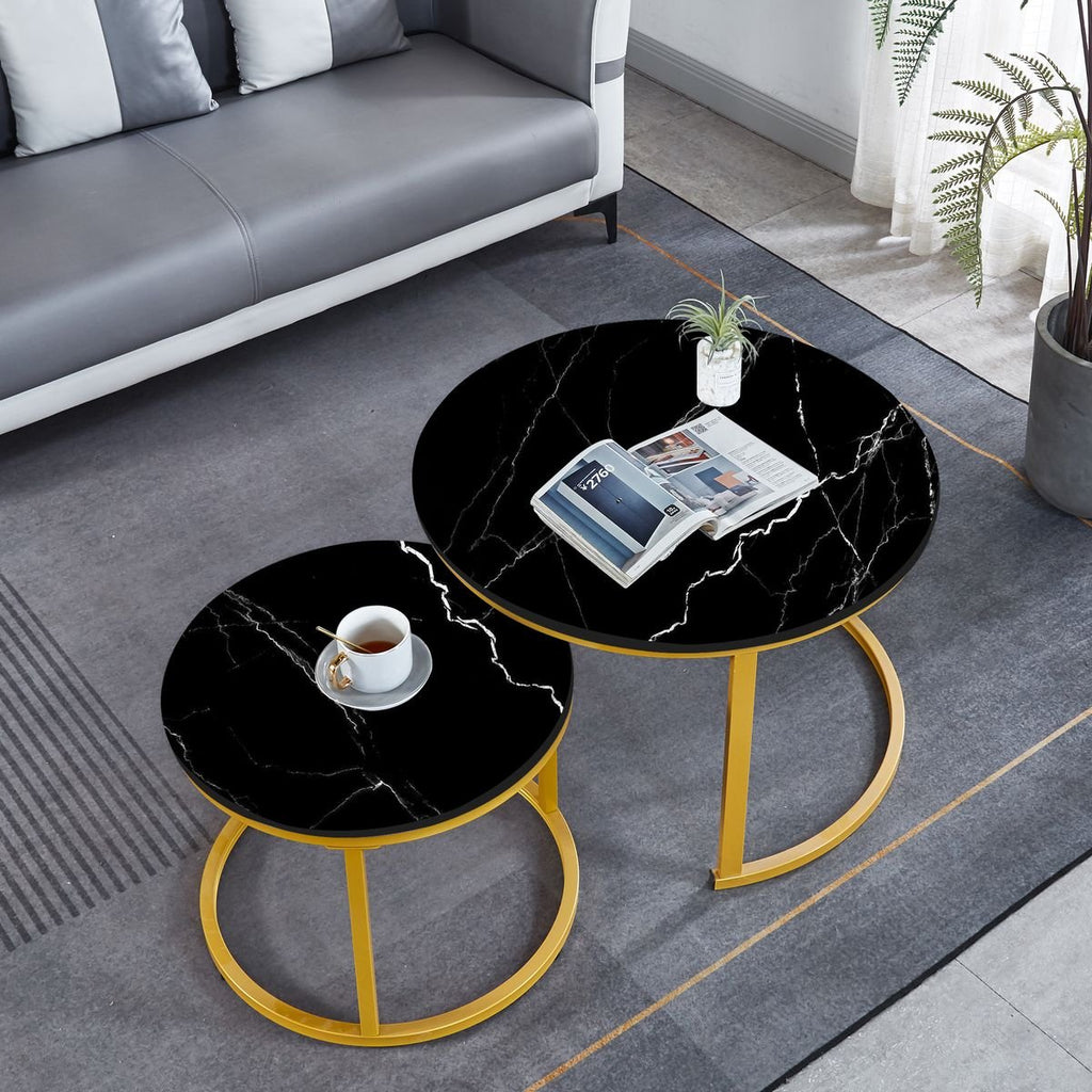 2PC Modern Nesting Coffee Table Set - Style Phase Home