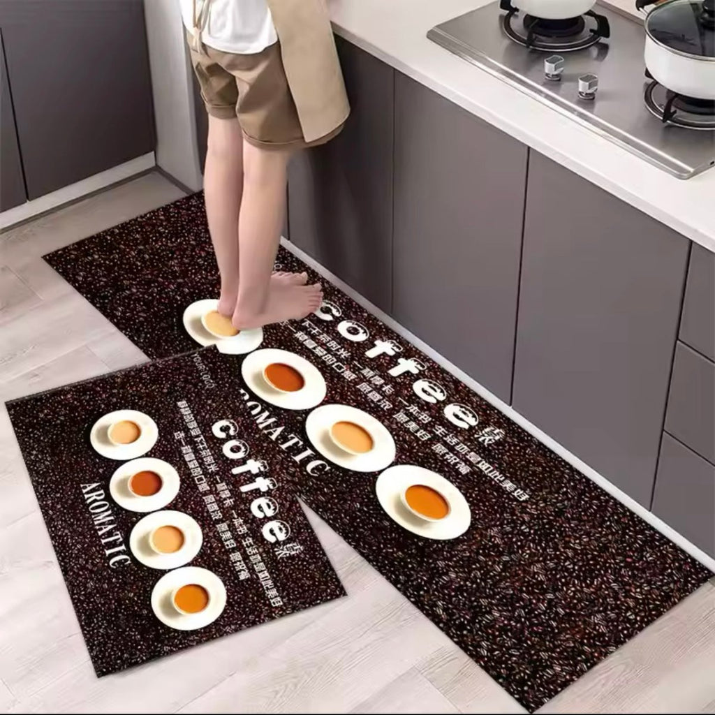 2PC Printed Kitchen/Bathroom Mat Set - Style Phase Home