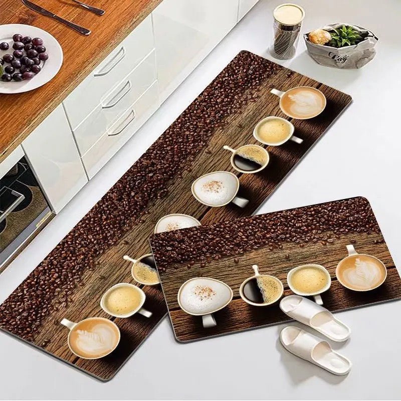 2PC Printed Kitchen/Bathroom Mat Set - Style Phase Home