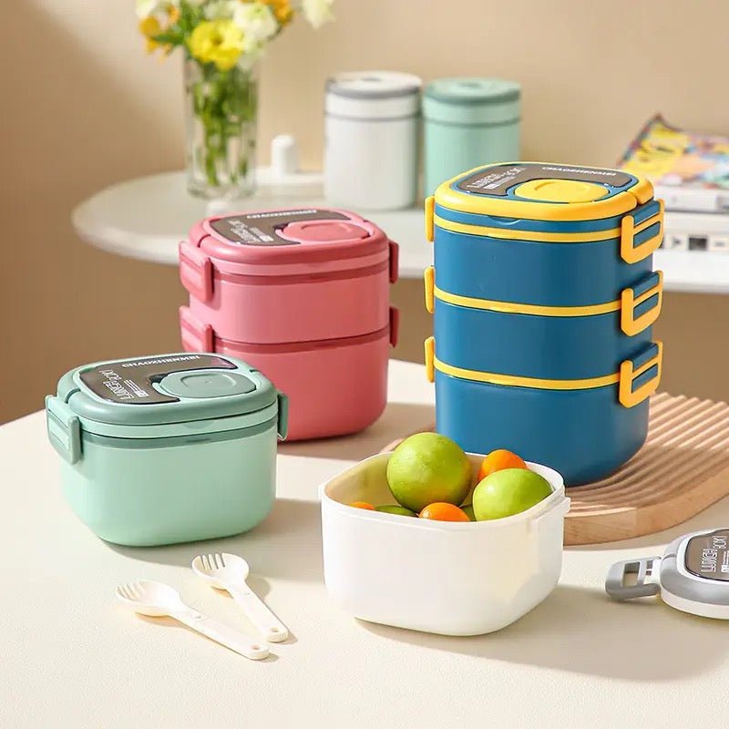 3 Layer Stackable Bento Lunchbox - Style Phase Home