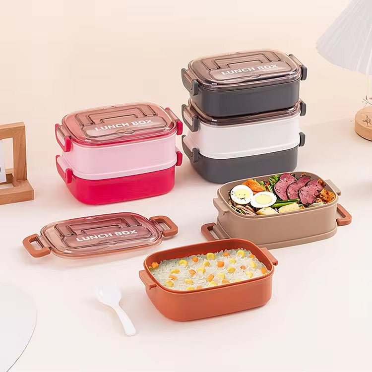 3 Tier Stackable Rectangle Bento Lunchbox - Style Phase Home