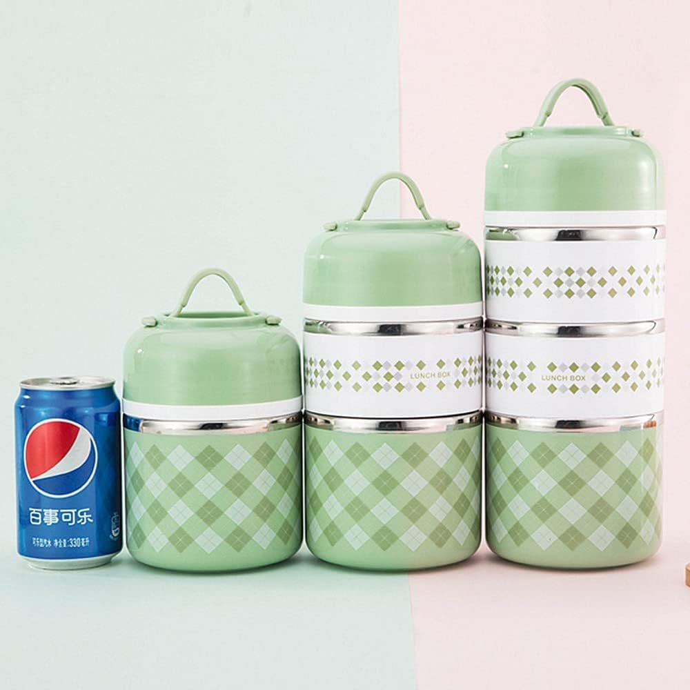 3 Tier Stainless Steel Insulated Lunch Box - 1230 ml - Style Phase Home