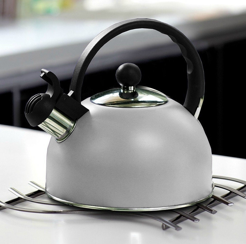 3L Condere Stainless Steel Whistling Kettle - Grey - Style Phase Home