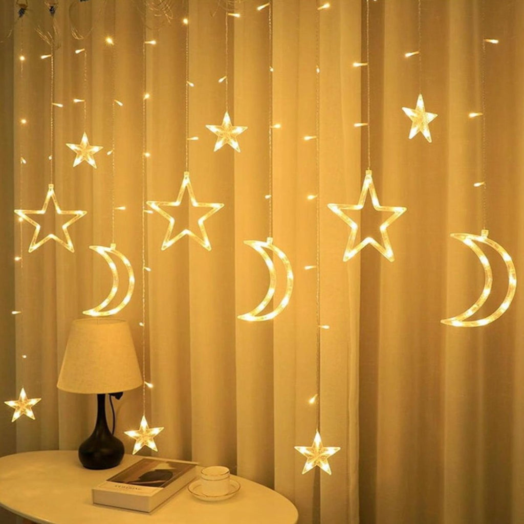 3M LED Stars and Moon Fairy Lights - Style Phase Home