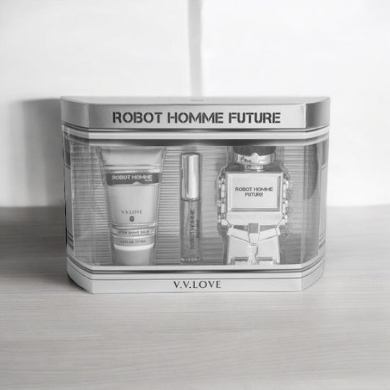 3PC Perfume Gift Set For Him - Robot Homme Future - Style Phase Home