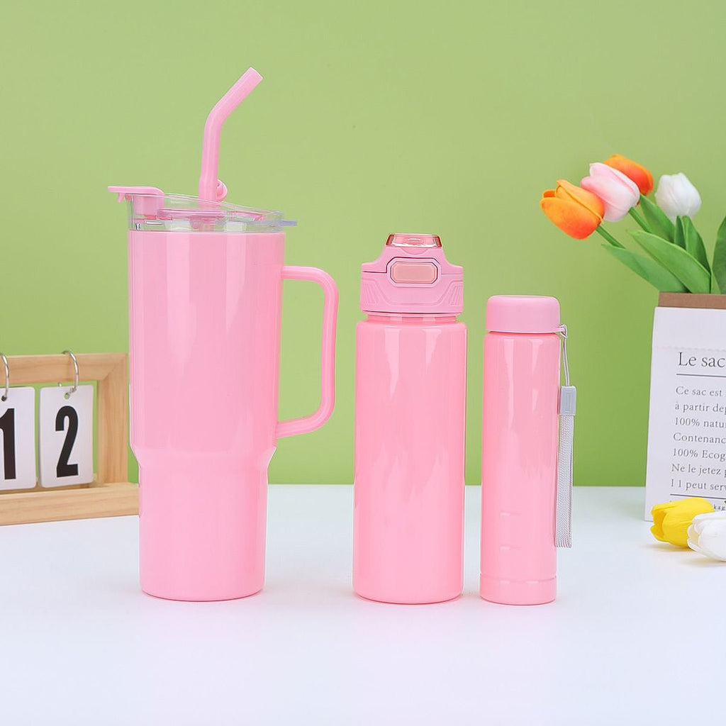 3PC Trendy Design Water Bottle Set - Style Phase Home