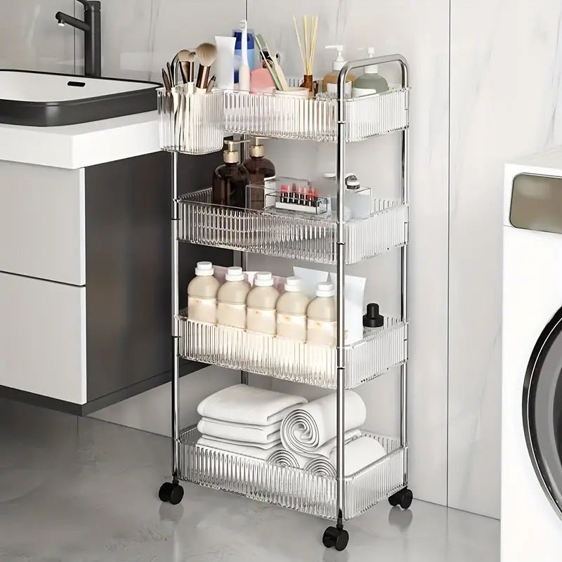 4 Tier Luxury Acrylic Storage Trolley - Style Phase Home