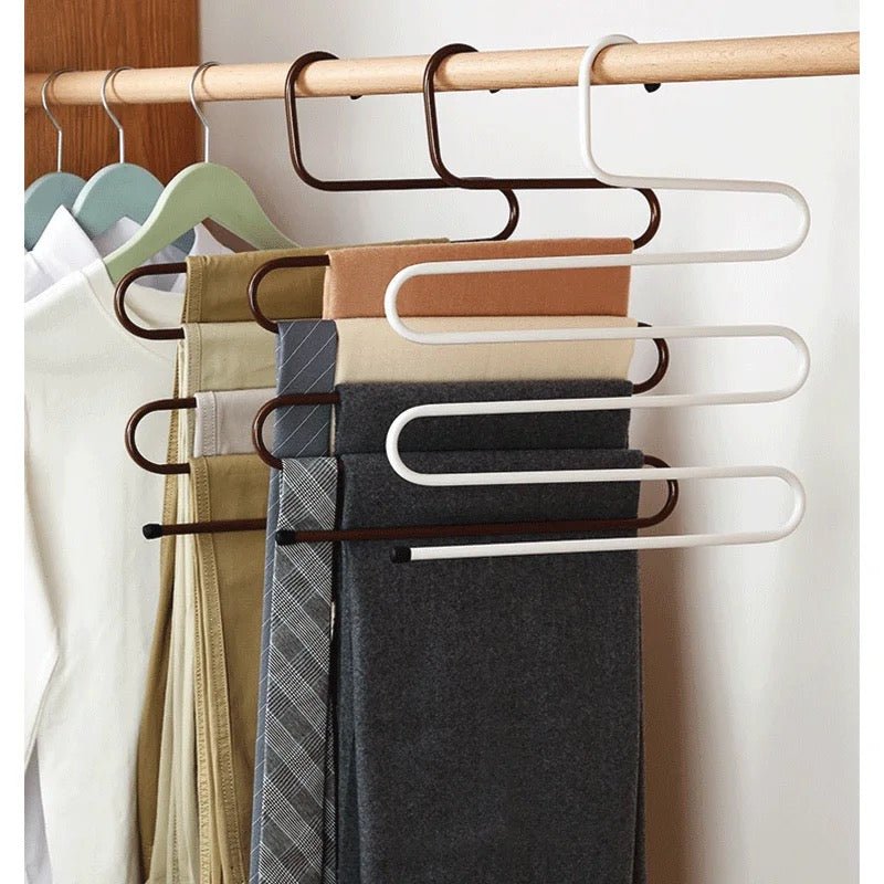 5 Layer Metal Pants Hanger - Style Phase Home