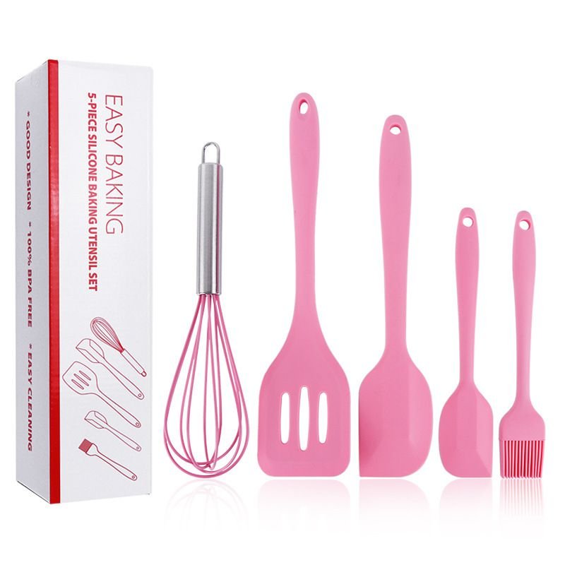 5 Piece Silicone Utensil Set - Style Phase Home