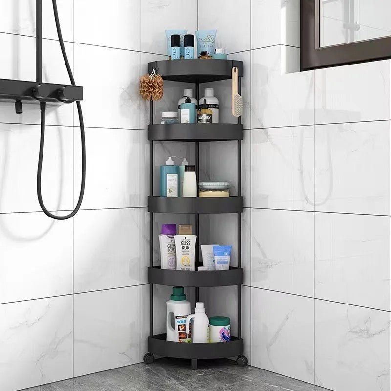 5 Tier Corner Storage Trolley - Style Phase Home