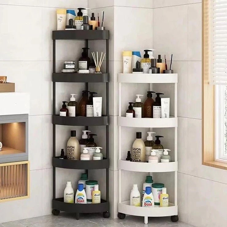 5 Tier Corner Storage Trolley - Style Phase Home