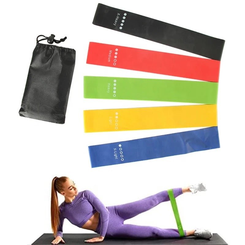 5PC Exercise Resistance Band Set - Style Phase Home