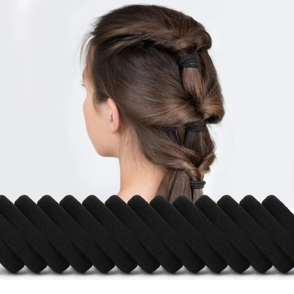 6 PC Black Hair Band - Style Phase Home