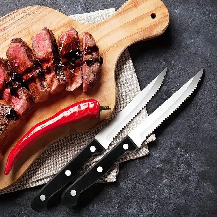 6 PC Serrated Steak Knife Set - Style Phase Home