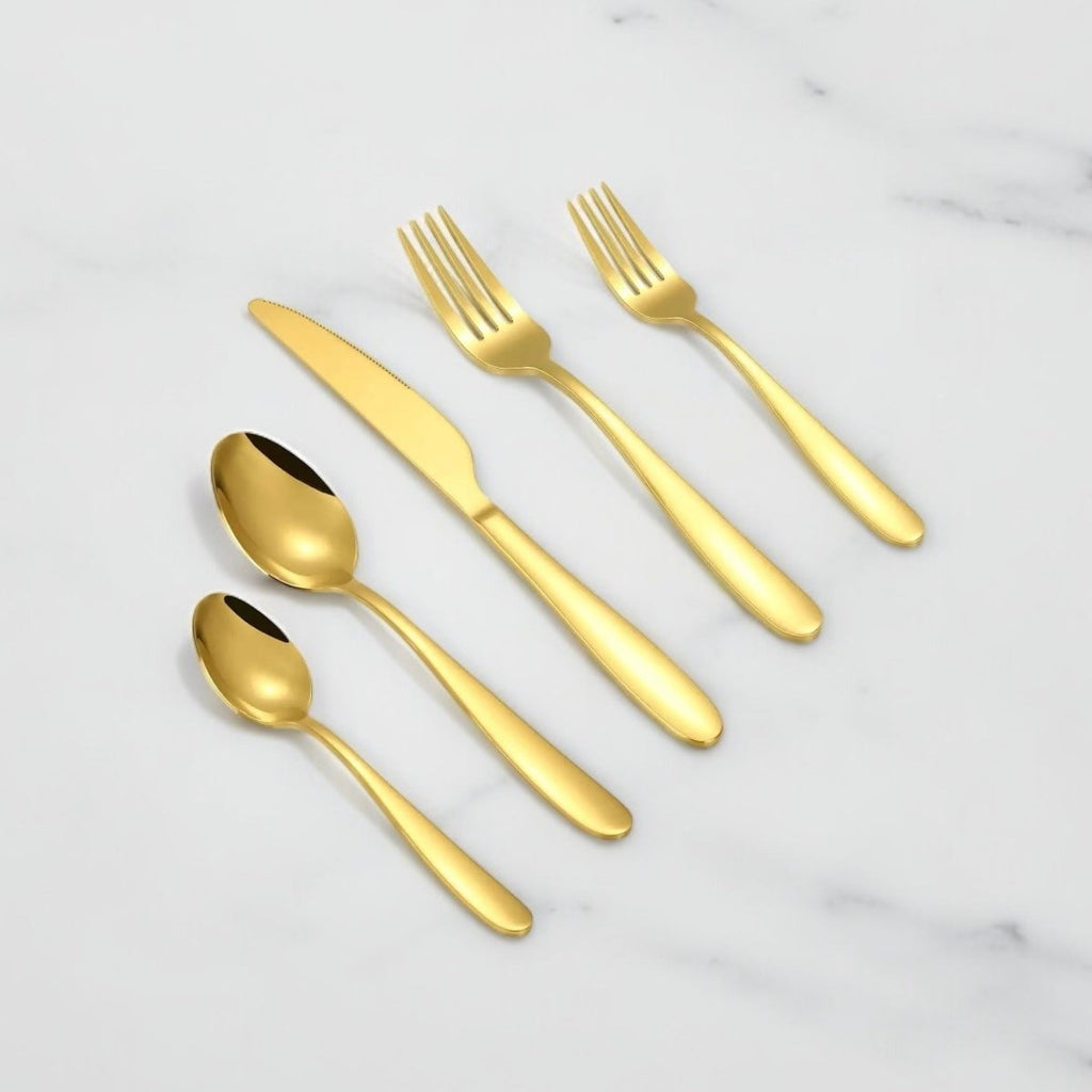 6pcs Danny Home Stainless Steel Minimalist Gold Spoon - Style Phase Home