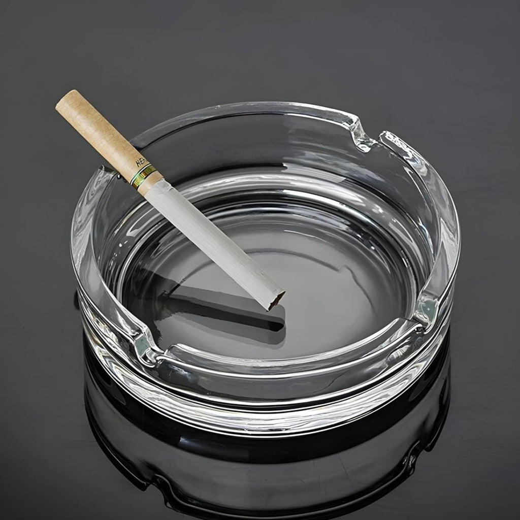 Classic Crystal Glass Ashtray - Style Phase Home