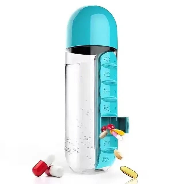 Creative Pill Water Bottle - 600 ml - Style Phase Home