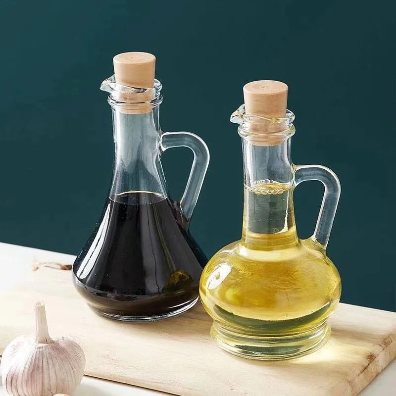 Danny Home Cork Lid Glass Oil Bottle - 240 ml - Style Phase Home