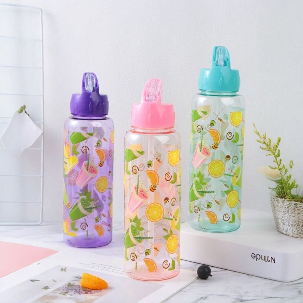 Fruity Straw Water Bottle - 500 ml - Style Phase Home