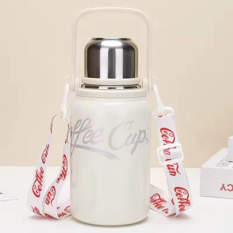 Insulated Thermo Vacuum Flask With Handle & Strap - 1200ml - Style Phase Home