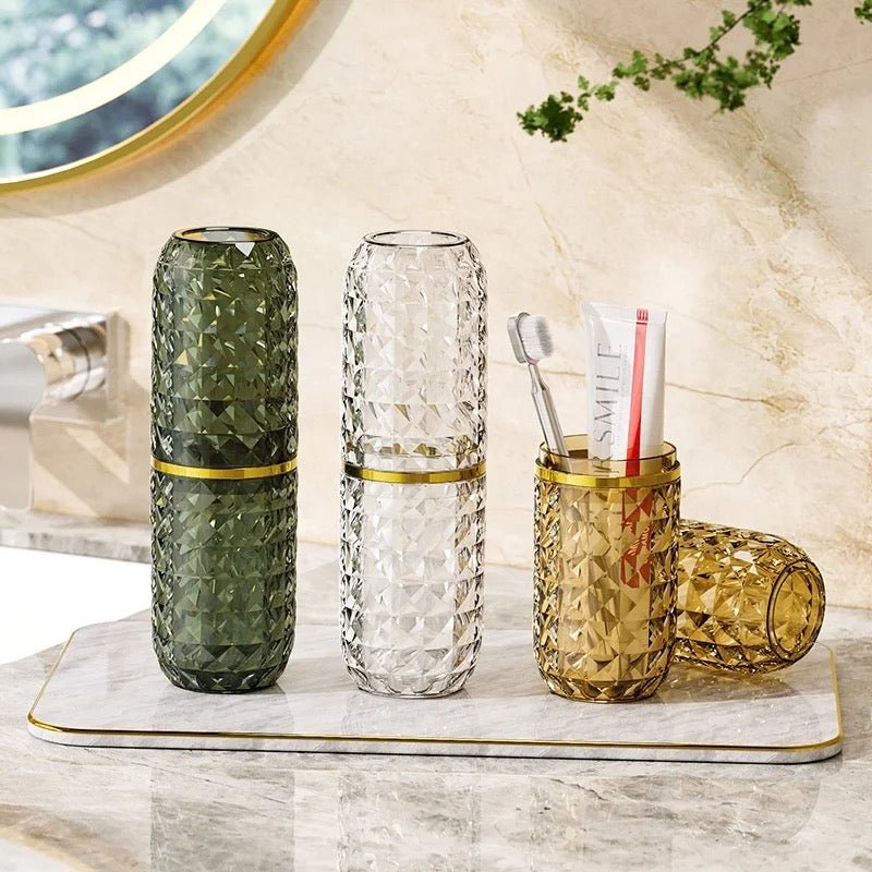 Lux Acrylic Travel Toothbrush Holder - Style Phase Home