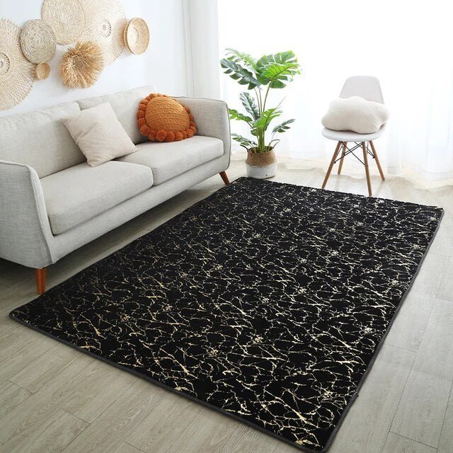 Marble Faux Fur Rug - 140 x 200 cm - Style Phase Home