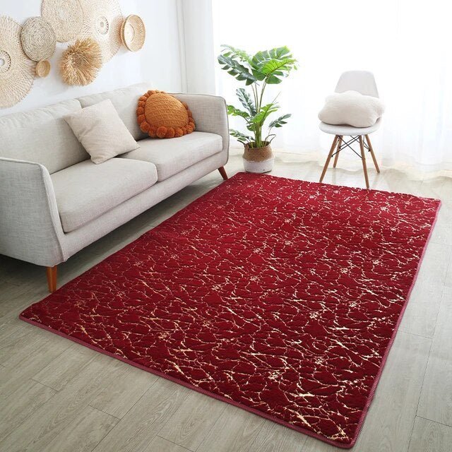 Marble Faux Fur Rug - 140 x 200 cm - Style Phase Home