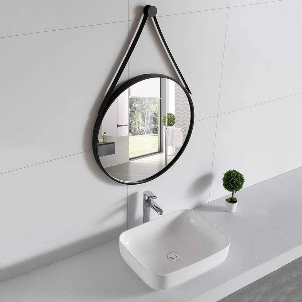 Modern Circle Hanging Frame Mirror - 60 cm - Style Phase Home