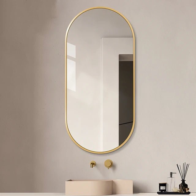 Modern Framed Pill Mirror - 70 x 30 cm - Style Phase Home