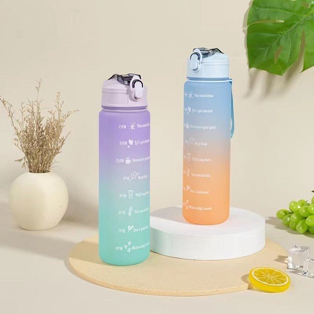 Motivational Water Bottle - 900 ml - Style Phase Home