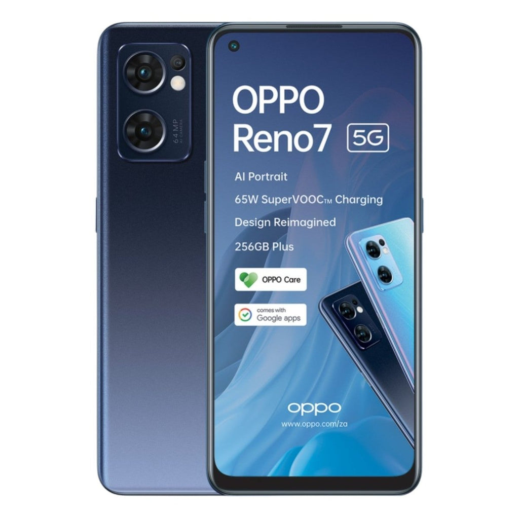 OPPO Reno7 5G 6.4" 90Hz 8/256GB 64MP - Starry Black - Certified Refurbished - Style Phase Home