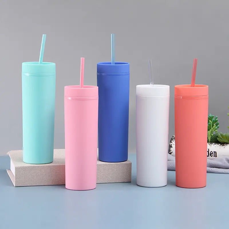 Pastel Matte Skinny Bottle - 480 ml - Style Phase Home