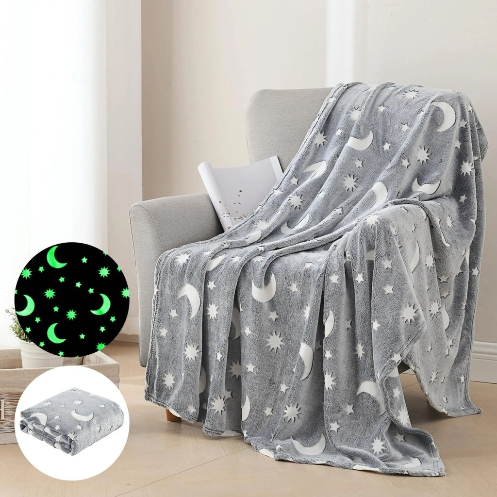 Plush Glow In The Dark Throw - 150 x 180 cm - Style Phase Home