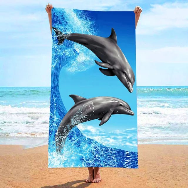 Printed Microfibre Beach Towel - 140 x 70 cm - Style Phase Home