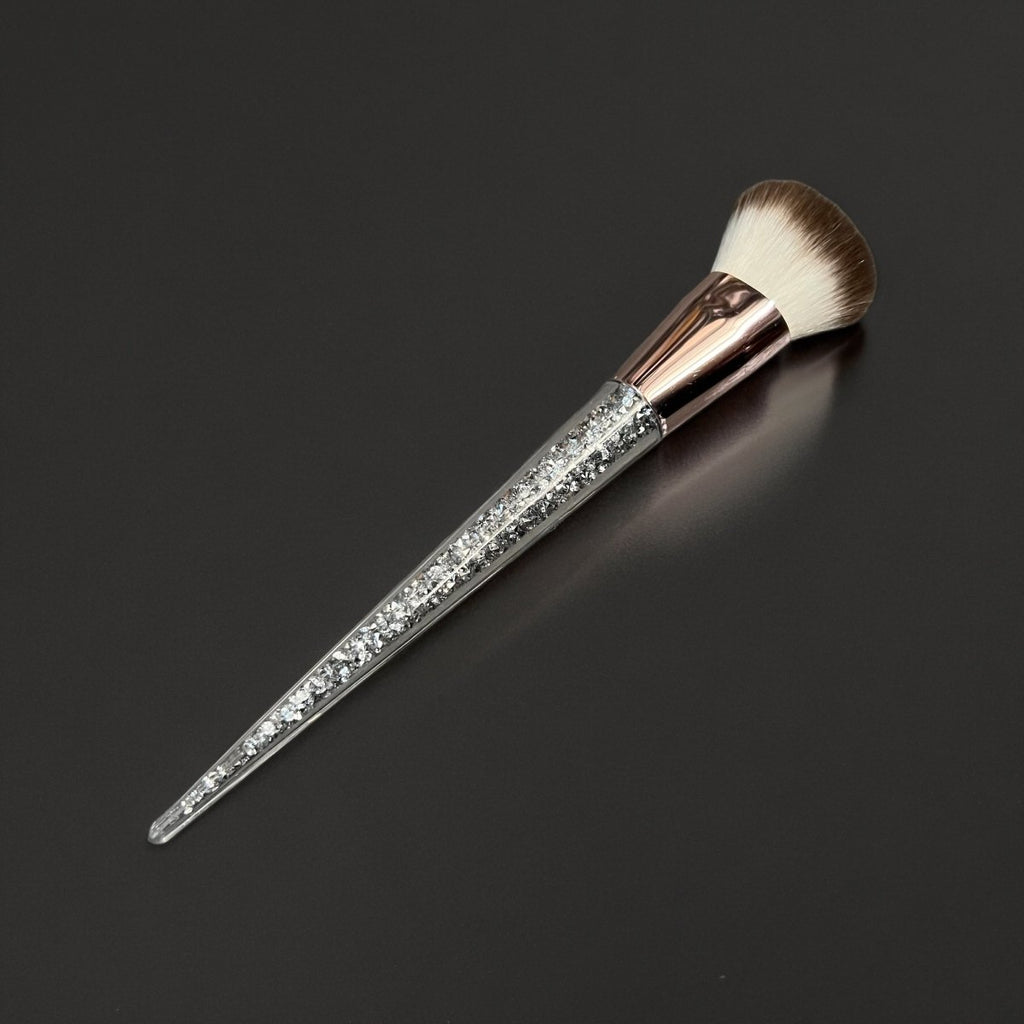 Professional Silver Glitter Two Tone Makeup Brush - Style Phase Home