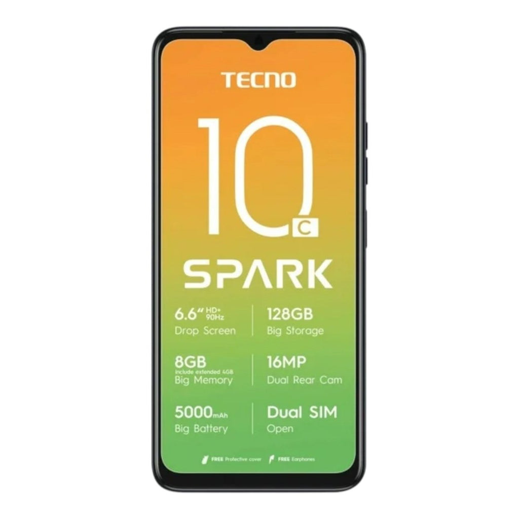 Tecno Spark 10C Dual Sim 128GB - Black - Certified Refurbished - Style Phase Home