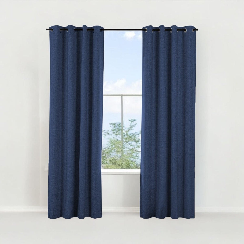 Textured Eyelet Lined Curtain - 140 x 223 cm - Style Phase Home