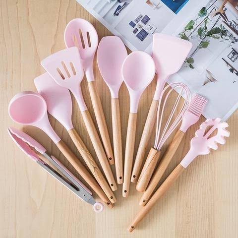 12 Piece Silicon Utensil Set - Round - Style Phase Home