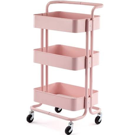 3 Tier Trolley Pink - Style Phase Home